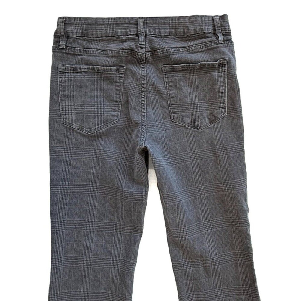 Frame Le Cropped Plaid Mini Bootcut Jeans - Picture 5 of 8